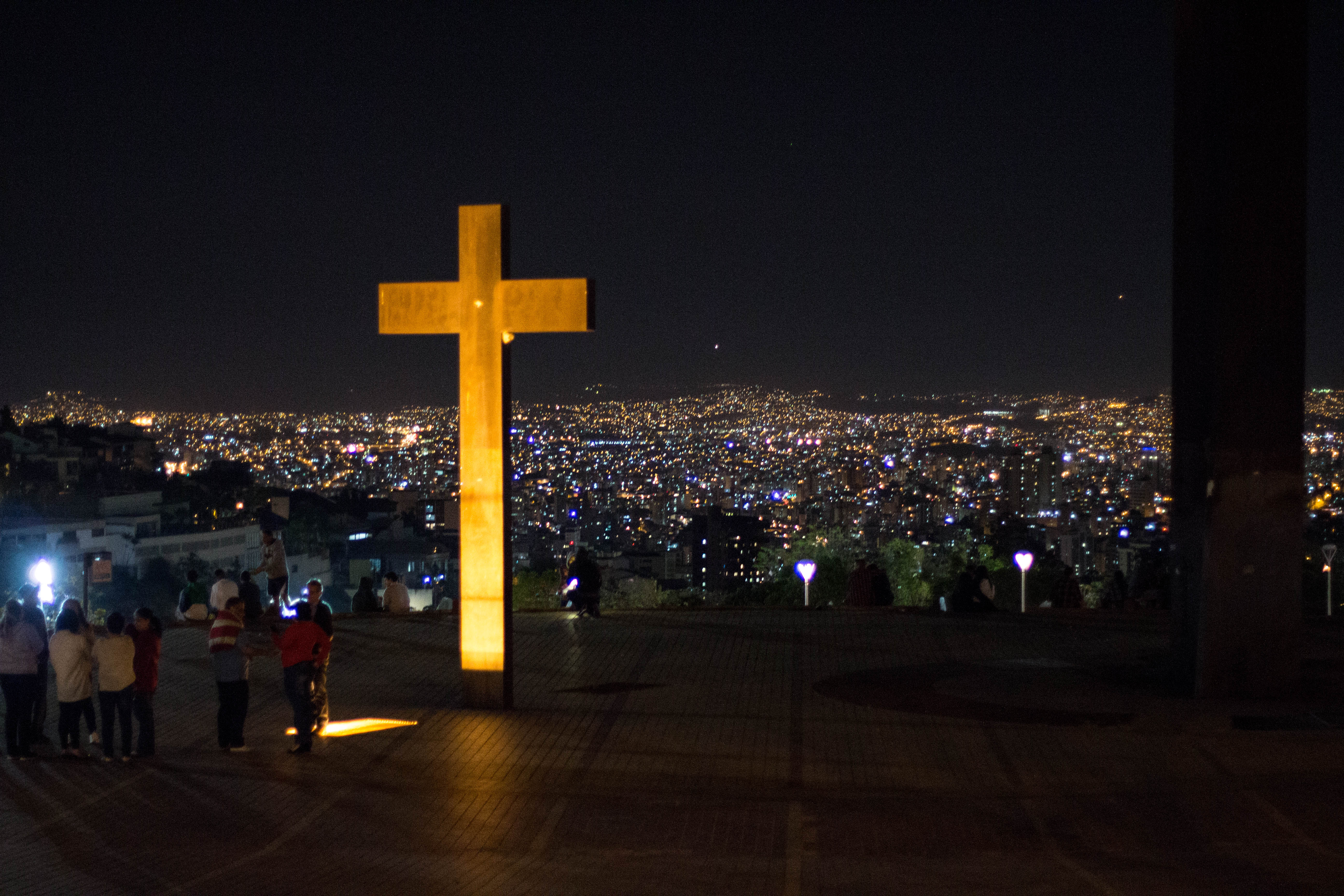 Praça do Papa Vista Noturna em Belo Horizonte