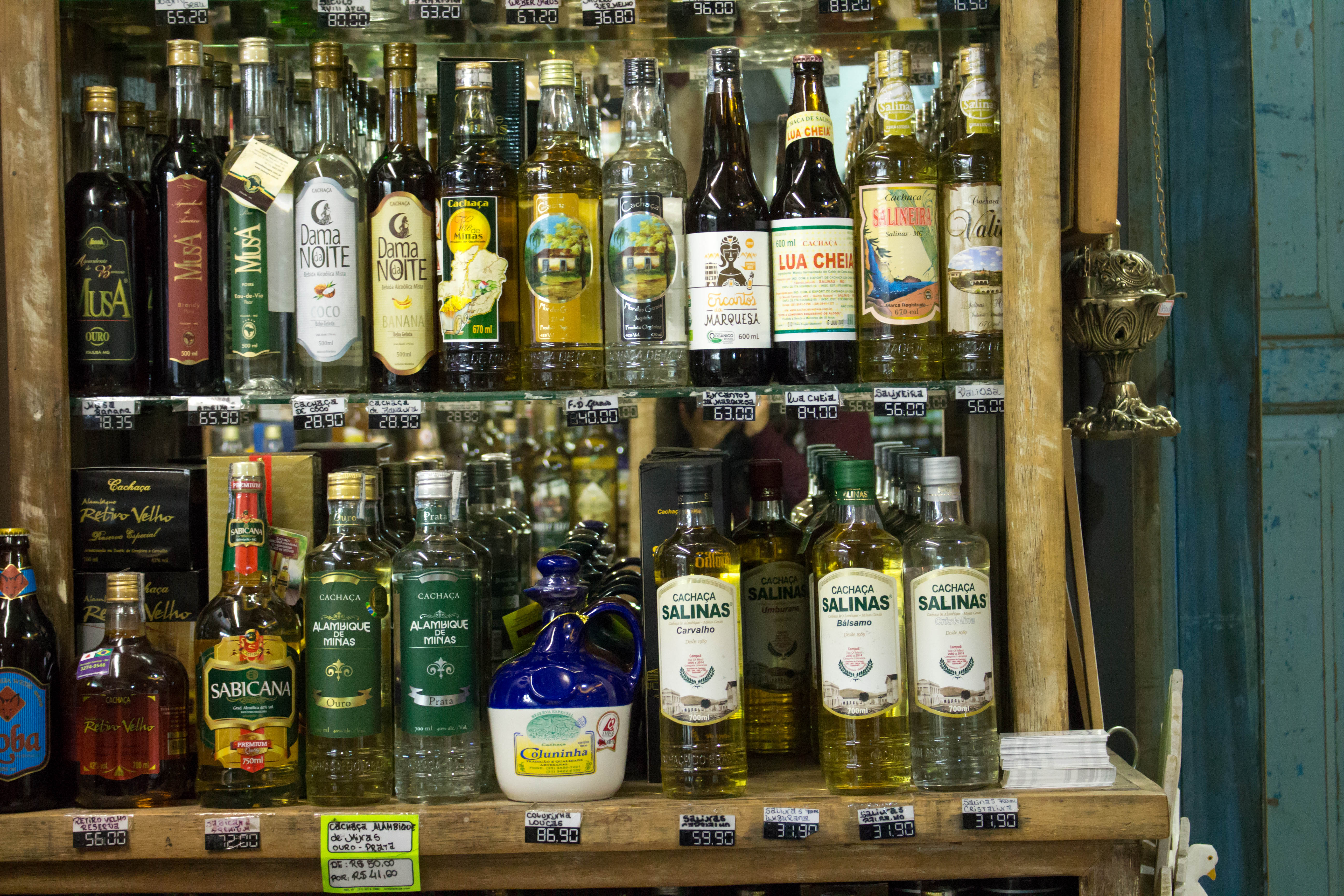 Cachaça Mercado Central de Belo Horizonte